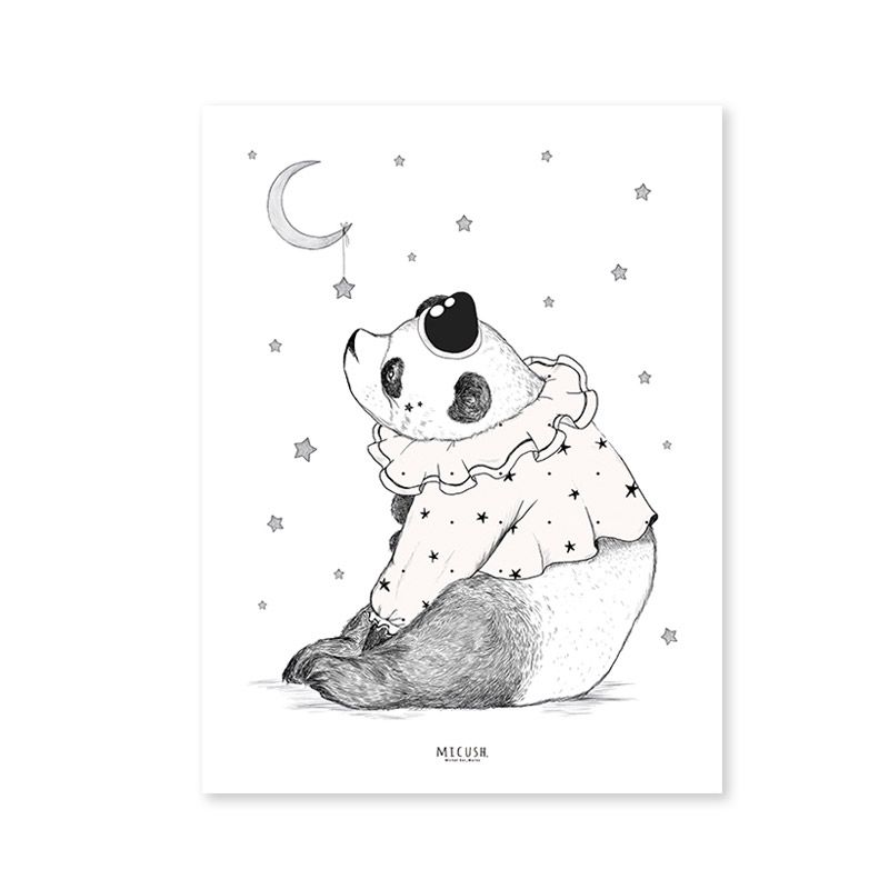 Affiche Enfant Design Panda Lilipinso Design Enfant