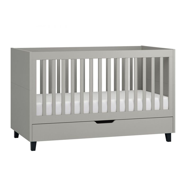 Lit Bebe Evolutif 140 Simple Gris Vox Range Ta Chambre Com