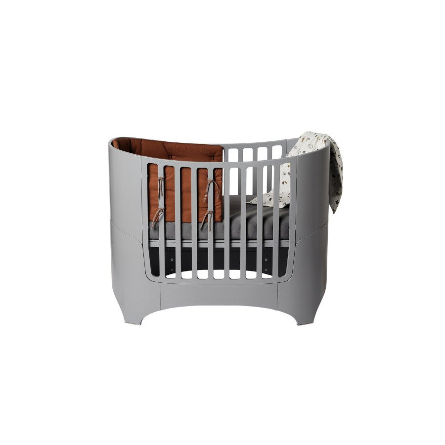 Berceau bébé design gris Leander complet | Un Cocon Pour Bébé- 6127