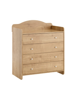 Megève commode avec plan à langer chêne