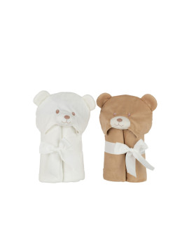 Assortiment de 2 capes de bain ours peluche -...